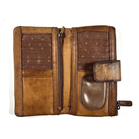 Fossil Long Live Vintage 1954 Wallet Womens Brown Leather - Picture 5 of 10